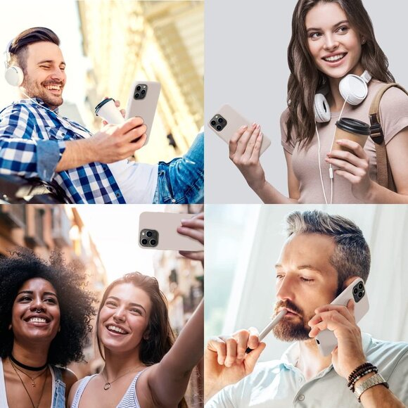 iPhone 11 Case, Liquid Silicone Phone Case Compatible with iPhone 11 6.1" stone - Picture 2 of 5